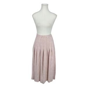 Vintage 90’s Jones New‎ York Tweed Skirt Pleated Pink Size 16